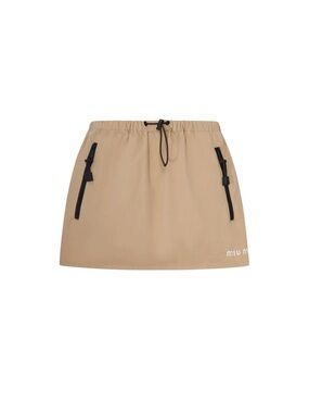 Miu Miu Washed gabardine miniskirt It38